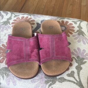 Revitalign Palmetto Slide Sandal (Women) in Red Plum